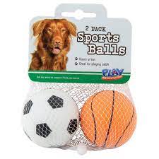 Dog Toy Sports Ball 2 Asst