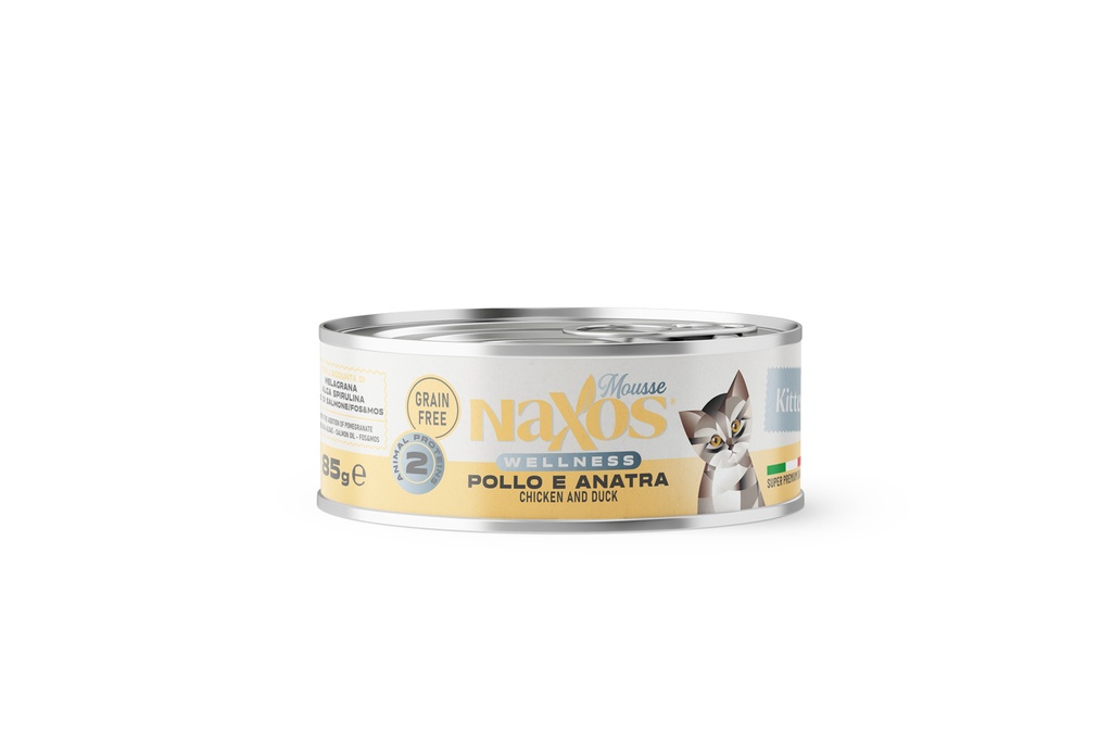 NAXOS Wellness Cat Kitten Mousse Chicken & Duck 85 GR